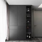 Black Wardrobe Display Cabinet ODM Modern Wardrobe Closets For Home