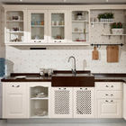 E1 Solid Wood Kitchen Cabinets Solid Wood Base Cabinets Artificial Stone