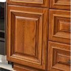 Brown Finished Cabinet Door Panels Wooden Decorative Resin Cupboard